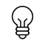 Icon for a lightbulb