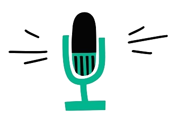 an icon of microphone