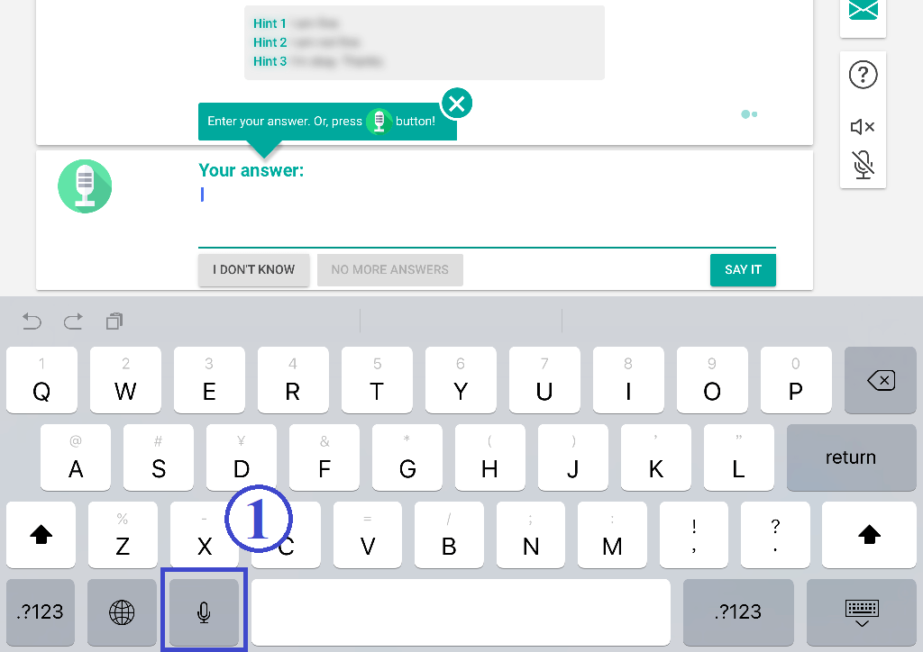 screenshot of iphone or ipad keyboard