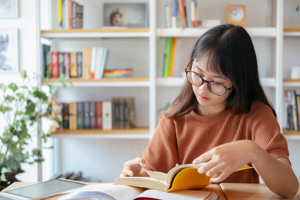 A person reading