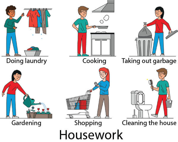Various household chores